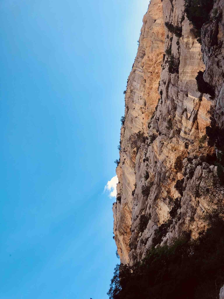 Sheer cliff