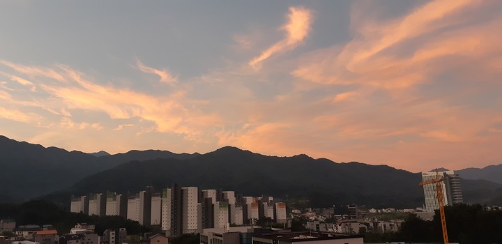 치악산의 아침