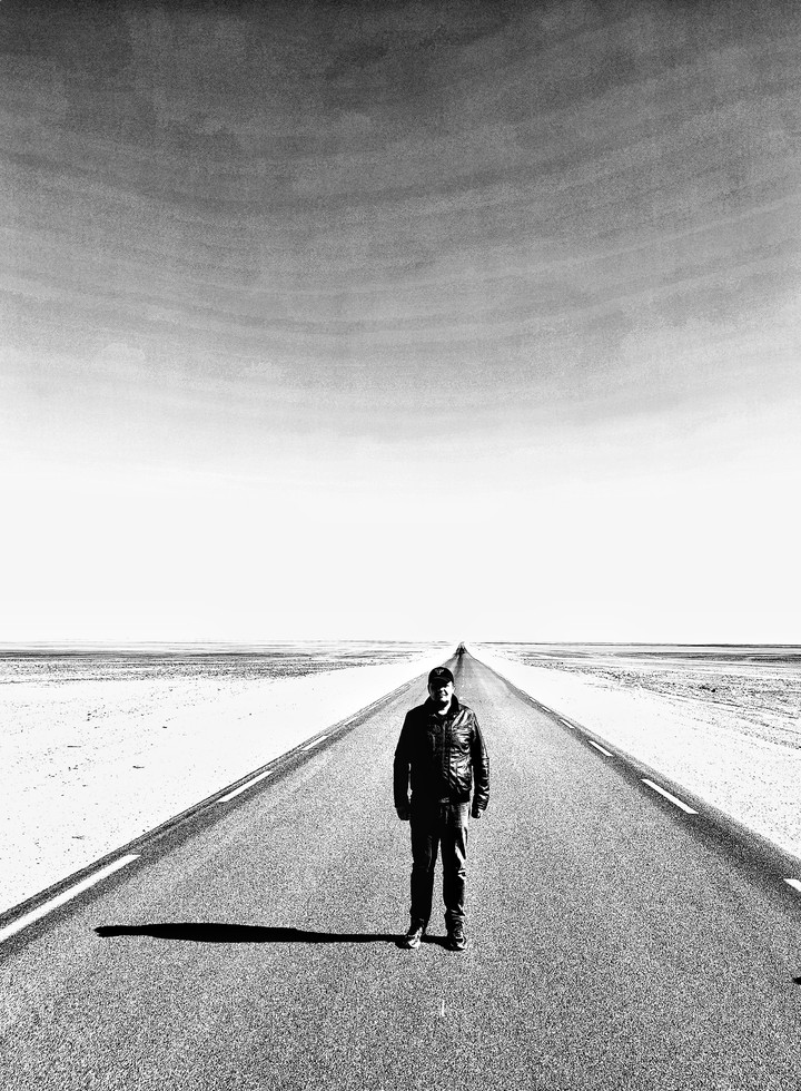 on the road