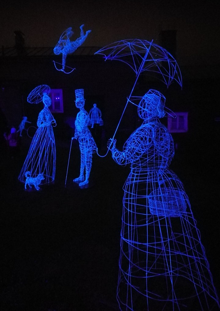 Ghostly figures
