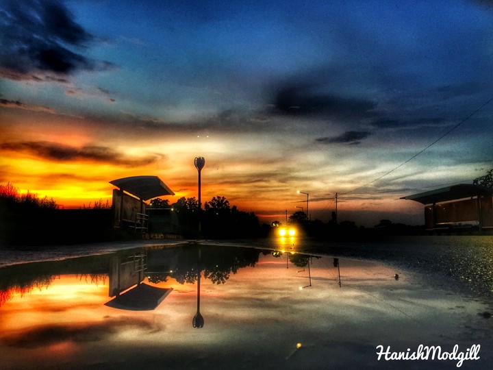 Road after rain