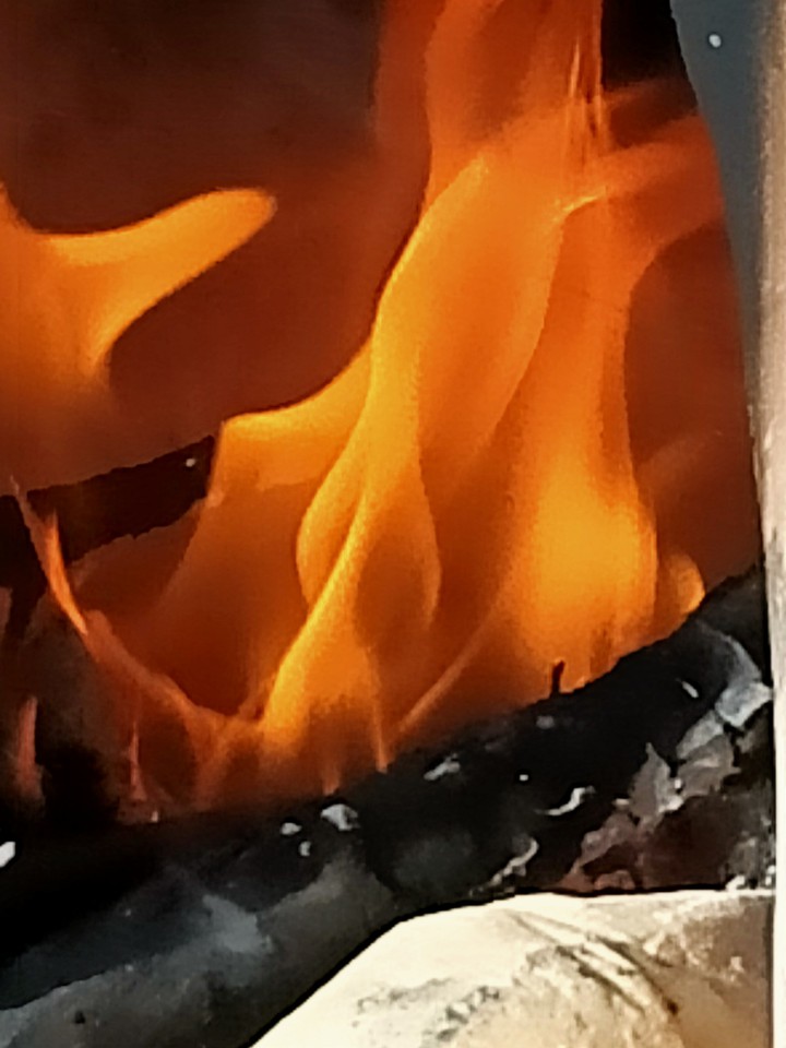 आग से सिक्ती रोटी