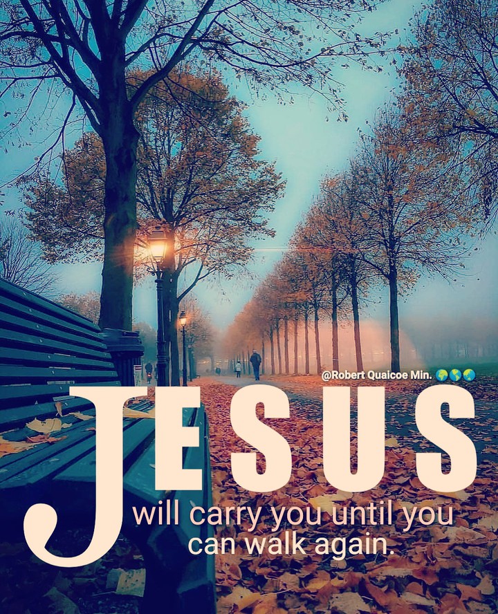 Jesus Christ will carry you