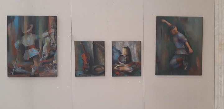 Dancers and still nature from exibition.