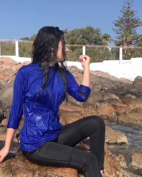 tapety model, windbreaker