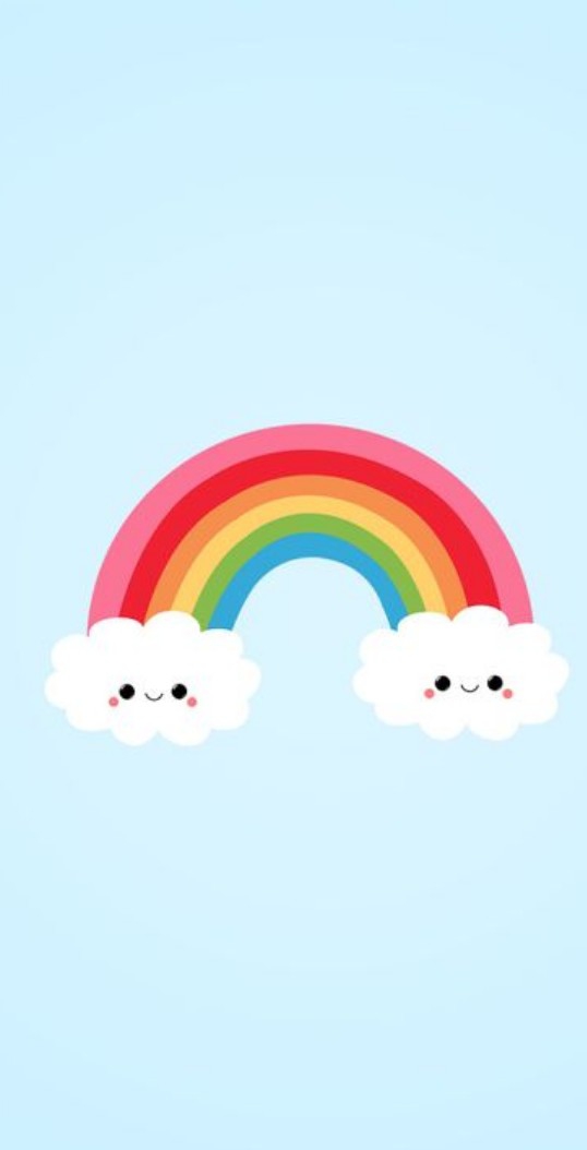 arcoíris Kawaii