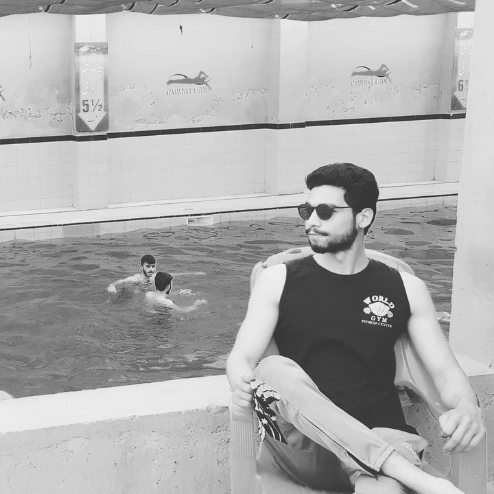 black and white