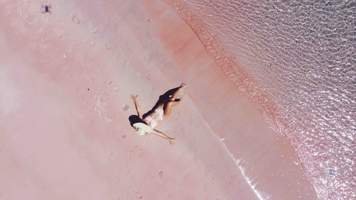 Pink beach