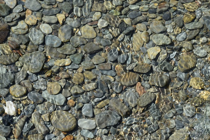 Stones in water