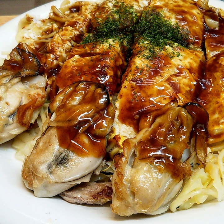 牡蠣のお好み焼き
