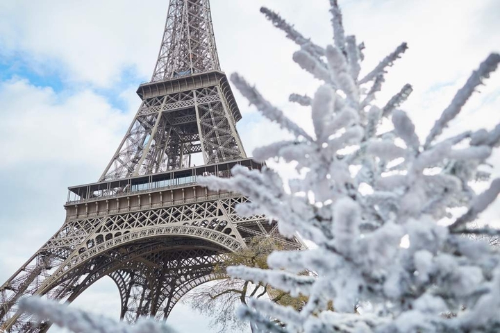 Paris com neve