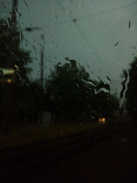 raindrops on glass