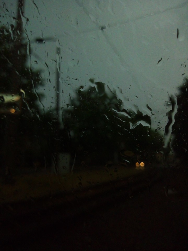 raindrops on glass