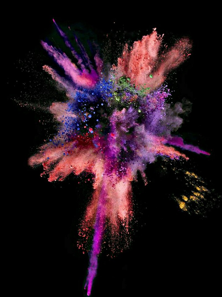 Colorful powder...