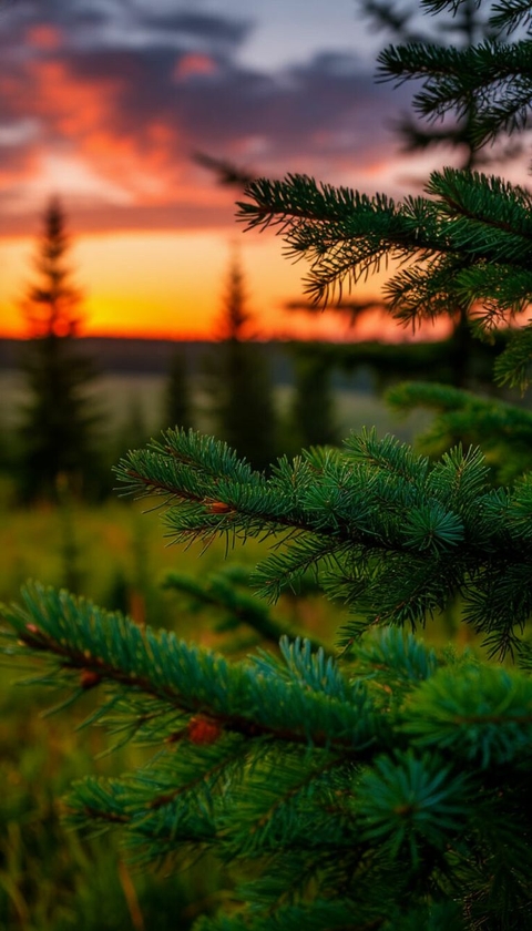 sfondi fir, conifers