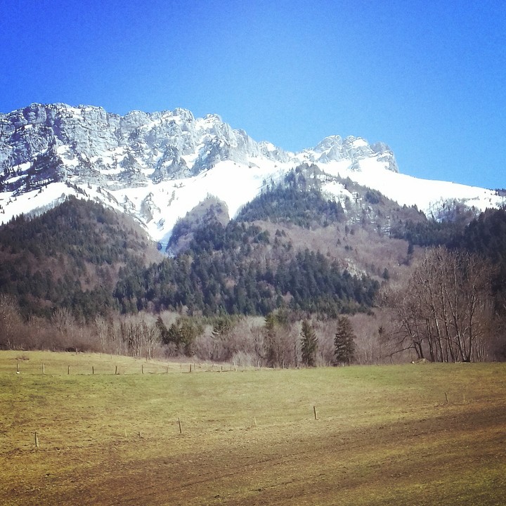 montagnes enneigé