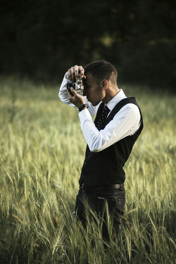 Man with nature.