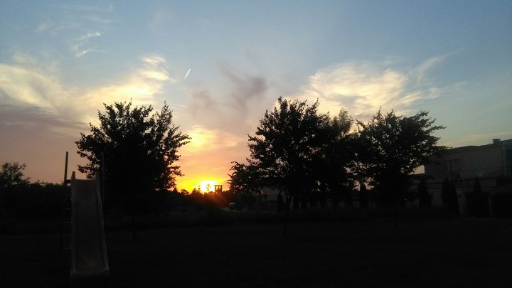 Sun goes down