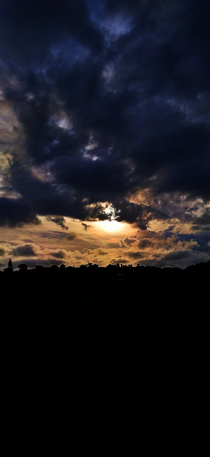 Dark sunset
