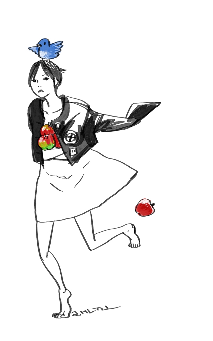 달리는 소녀