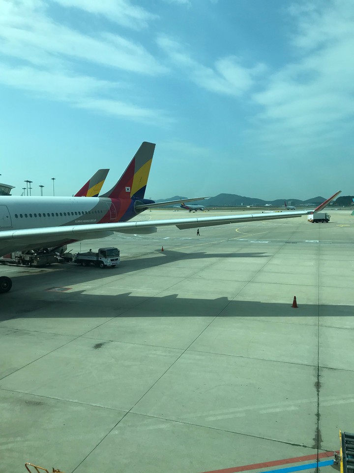 Asiana Airlines fleet at Incheon Airport