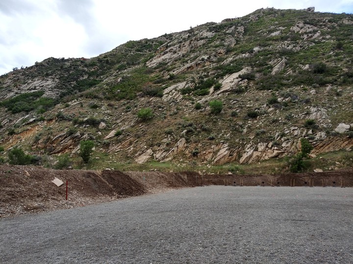 Cloudy Sky over gravel