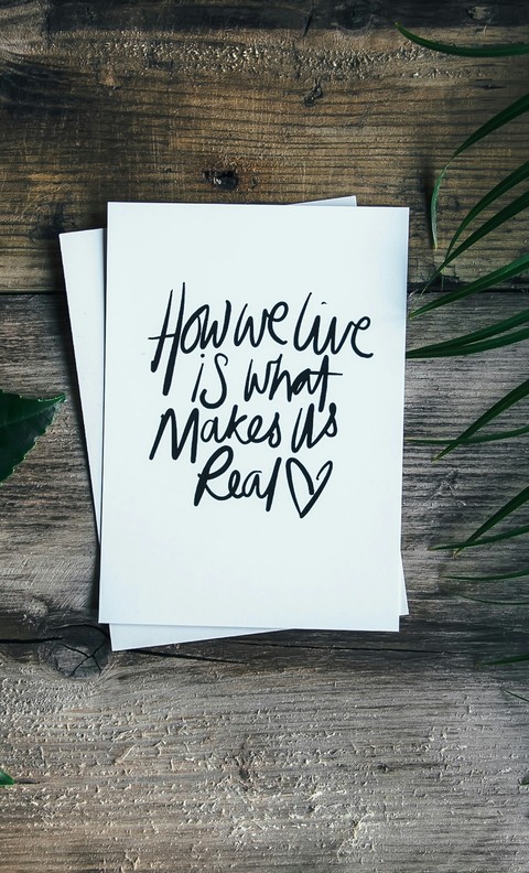 How we Live....