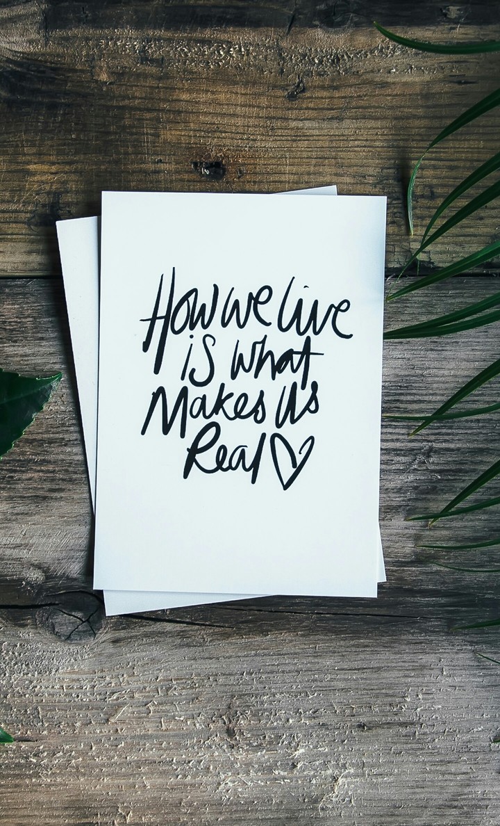 How we Live....