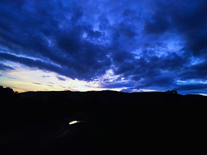 darkness with blue sky. ...(❛‿❛)