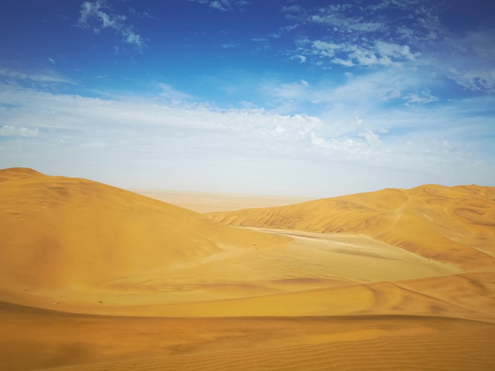 Sand dunes in Namibia