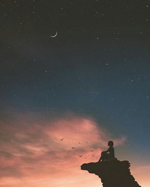 The night sky