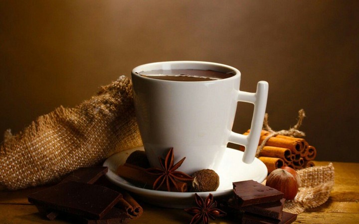 Drink a cup of hot chocolate
