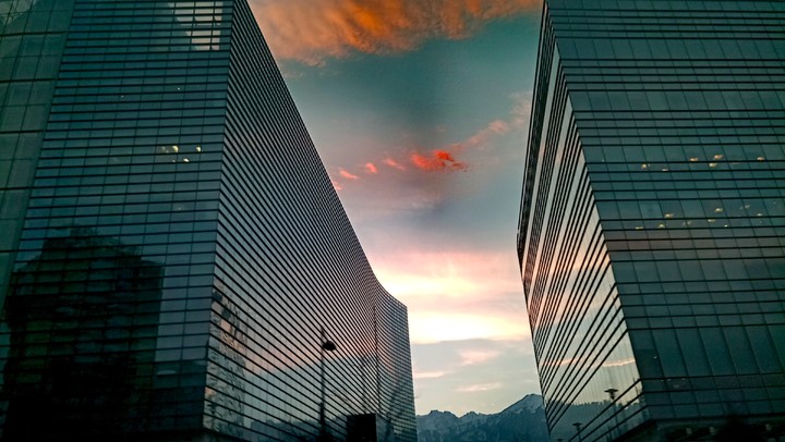 Dawn in the city