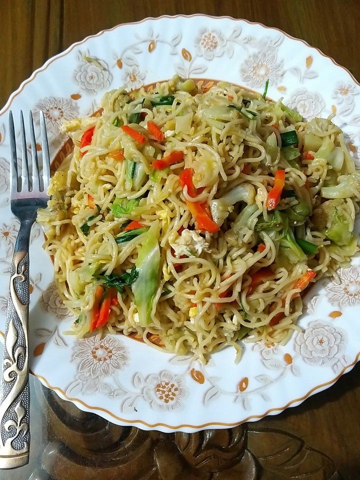 homemade vegetable noddle