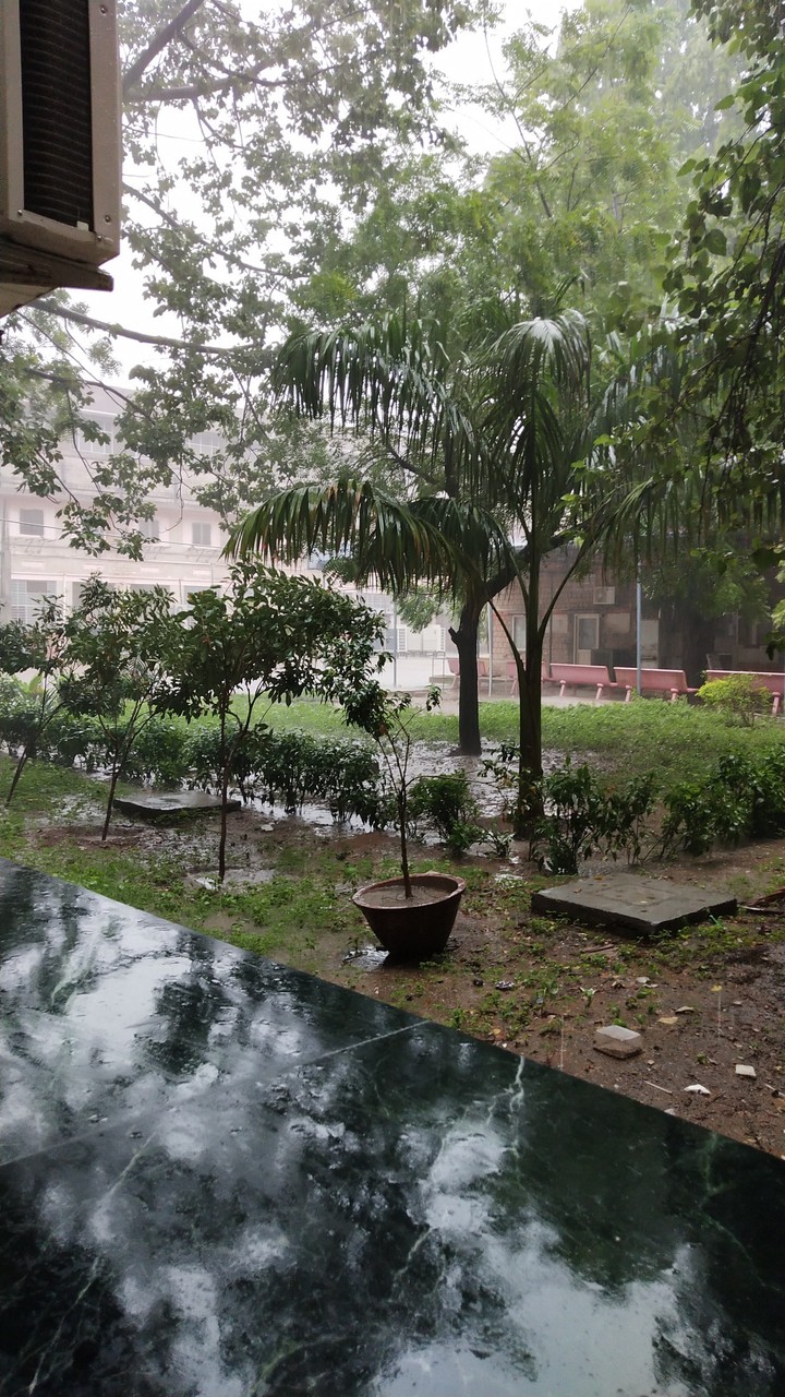 raining here
