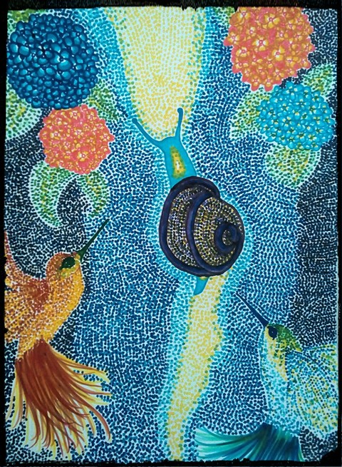 the hummingbirds and snail