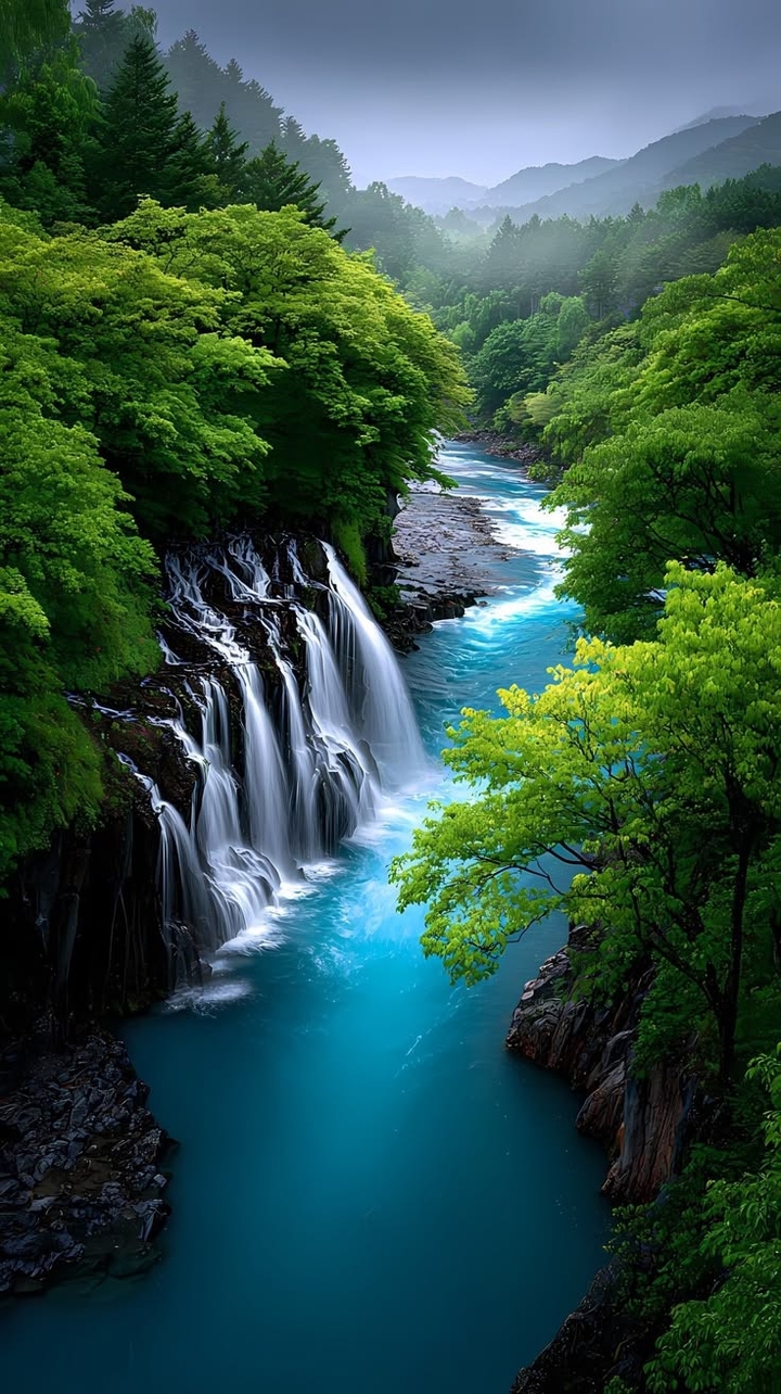 papéis de parede vegetation, waterfall