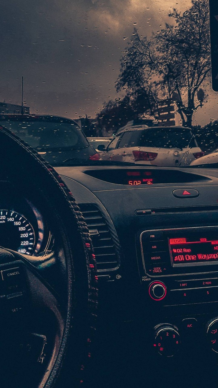 in car