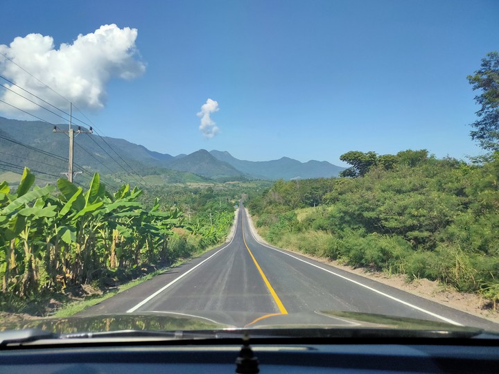 Road in Tha Li, Thailand.