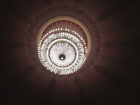 Chandelier in the theatre