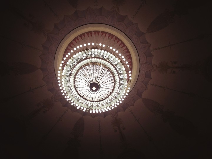 Chandelier in the theatre