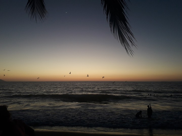 Atardecer en la playa