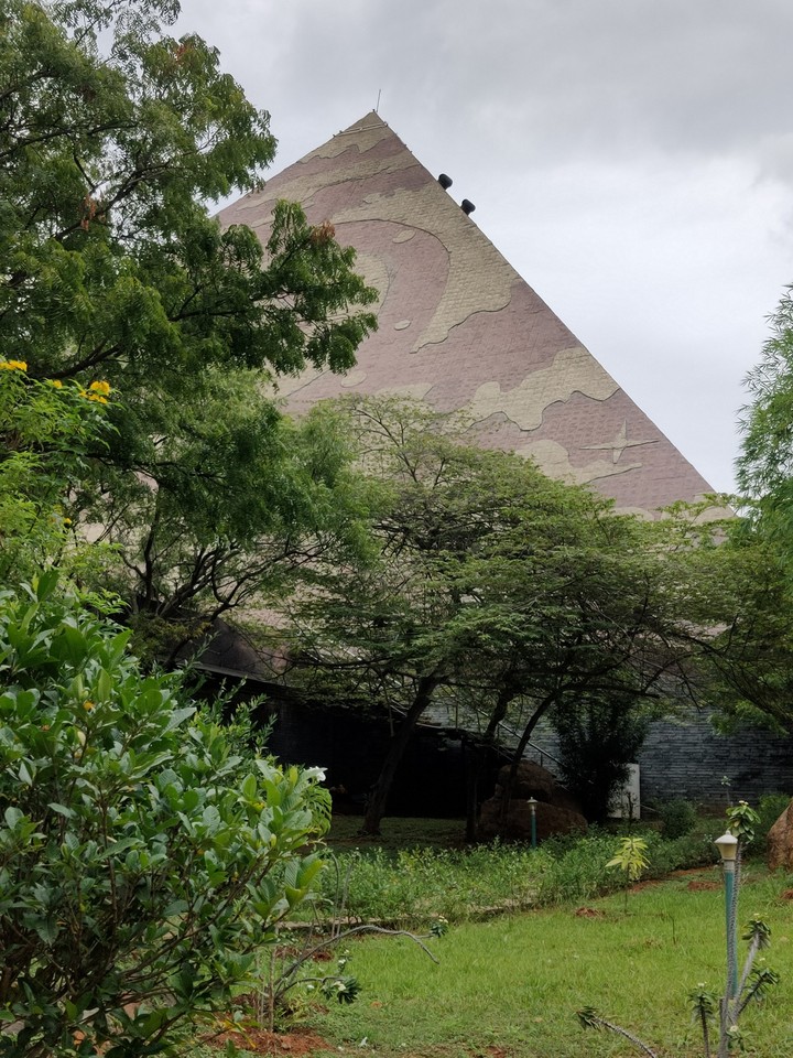 Meditation inside Pyramid