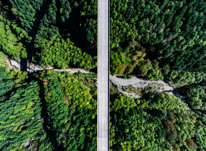 Drone over Bridge
