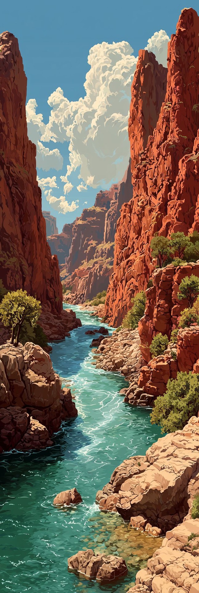 sfondi mountain, stream