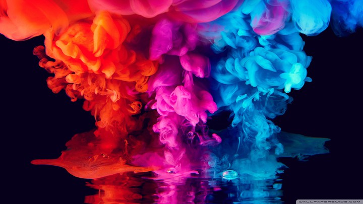 paint in water