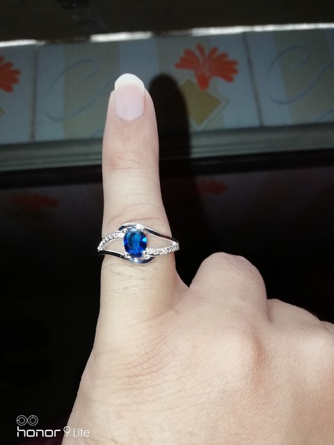 blue emrald.. with diamonds...