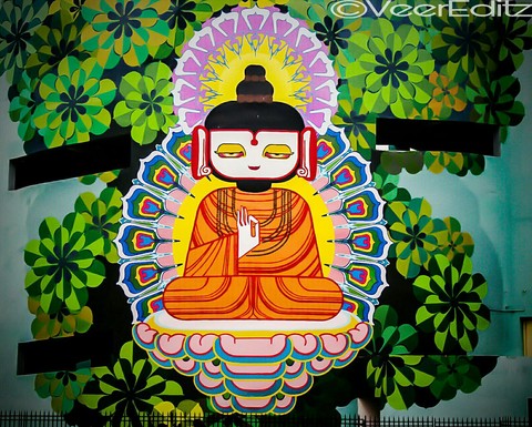 Gautam Budha painting (Patna Bihar India)