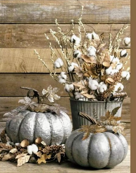 Decoração prateada