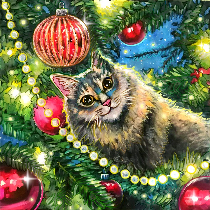 # cat